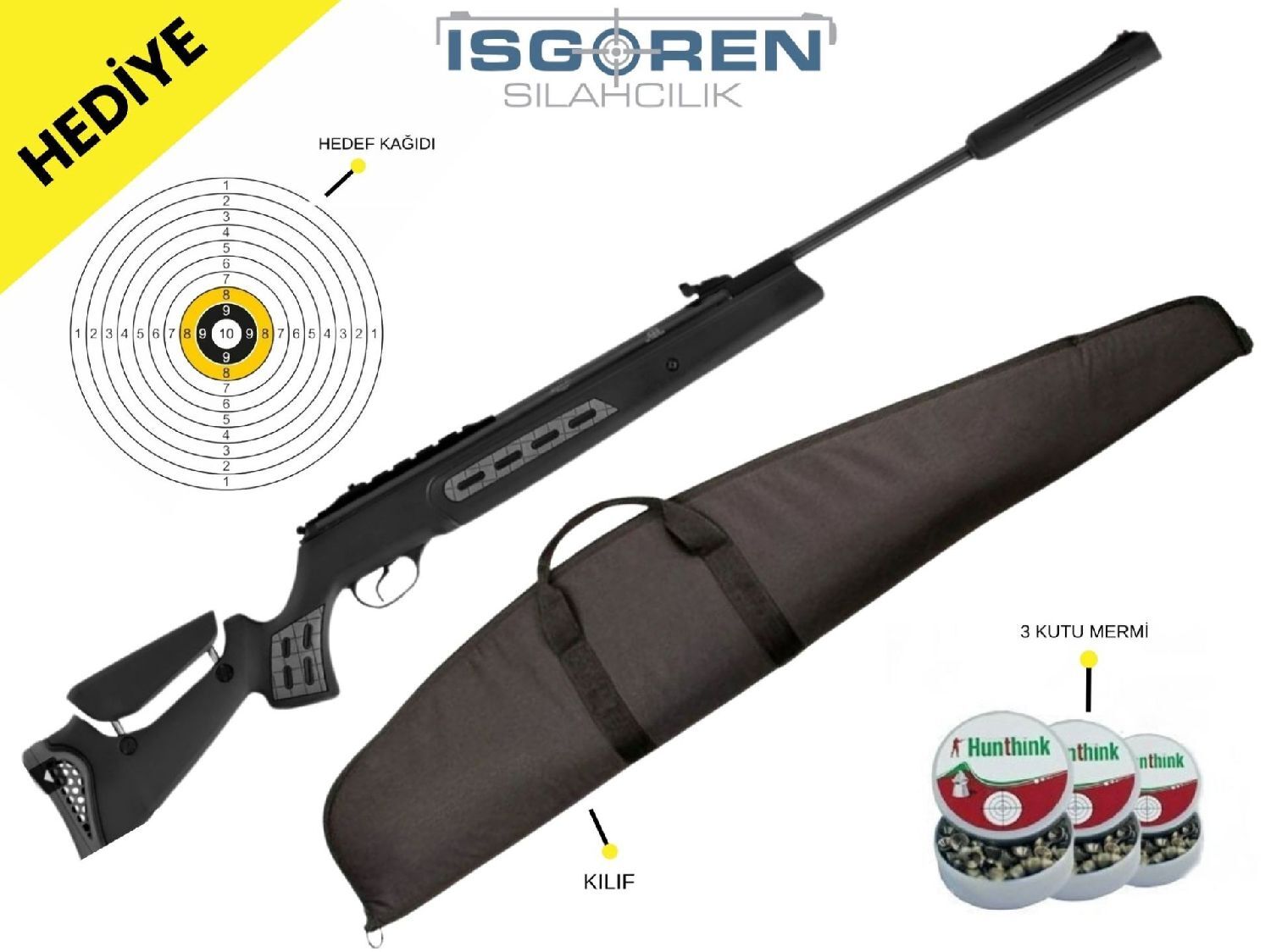 HATSAN MOD125 SNIPER VORTEX DÜRBÜNLÜ/DÜRBÜNSÜZ HAVALI TÜFEK 5.5MM