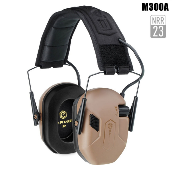 EARMOR M300A Elektronik Atış Kulaklığı Kulak Koruması (Coyote Brown) Kahverengi M300A-CB