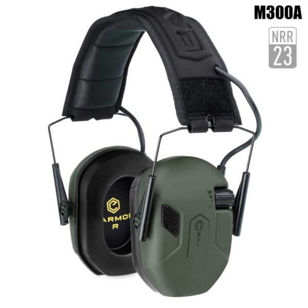 EARMOR M300A Elektronik Atış Kulaklığı Kulak Koruması (Foliage Green) Yeşil M300A-FG