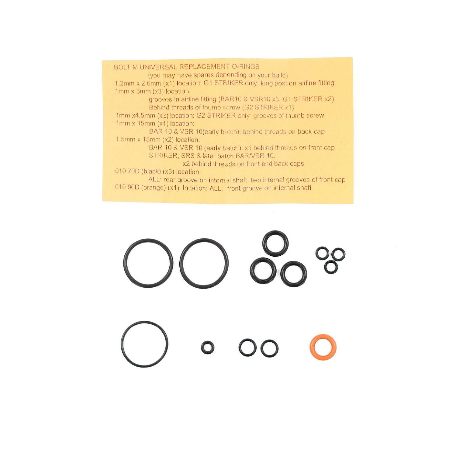 Wolverine O-Ring Kit BOLT M (Universal) Uyumlu