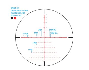 Sightmark Citadel 3 18x50 LR1 FFP Tüfek Dürbünü - Siyah