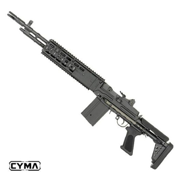 CYMA M14 EBR Black Marksman EBR Dipçikli Full Metal AEG Airsoft Tüfek