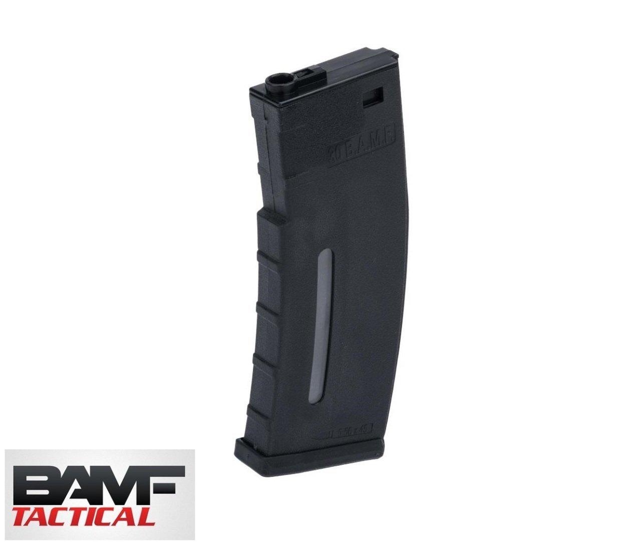 BAMF M4/M16 Airsoft AEG Tütfekler için 30BB Polimer MilSim Şarjör - SIYAH