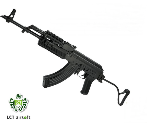 LCT TIMS AK47 Katlanır Wire Dipçikli Çelik AEG TÜFEK - Siyah