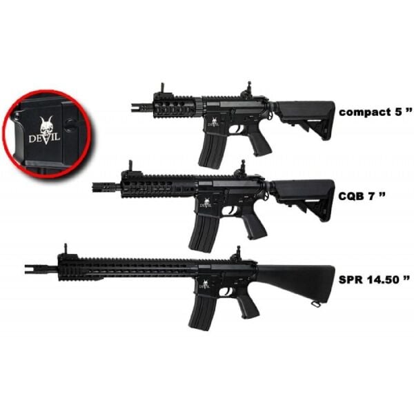 ASG M15 DEVIL CQB 7'' Full Metal AEG Airsoft Tüfek