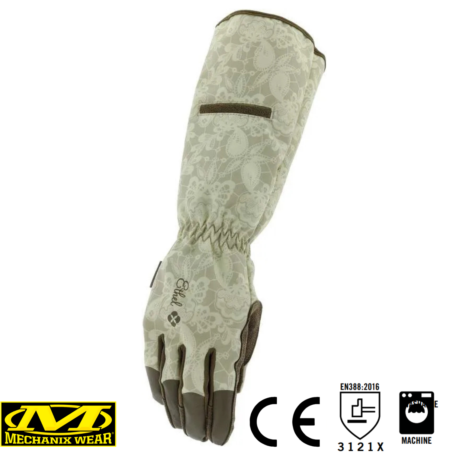 Mechanix Orginal Ethel® Rose Kadın Eldiven (Beyaz/Kahve) ETH-RSE