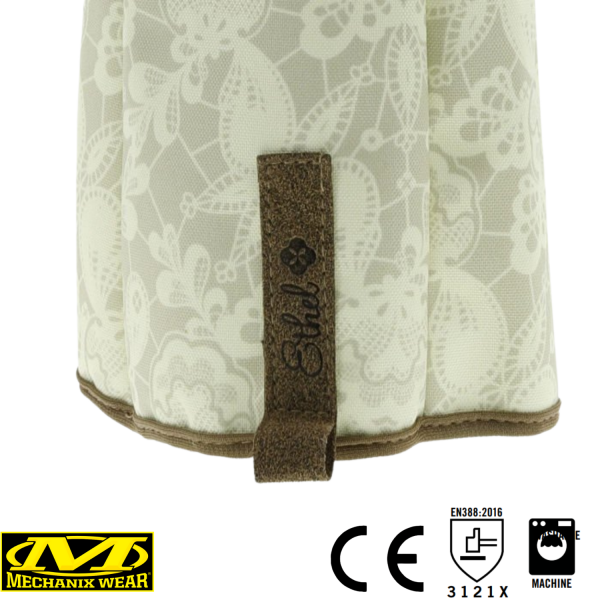 Mechanix Orginal Ethel® Rose Kadın Eldiven (Beyaz/Kahve) ETH-RSE