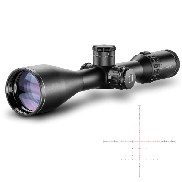 HAWKE SideWinder 30mm FFP 6-24x56 SF (Half Mil Reticle) Yivli Tüfek Dürbünü 17460