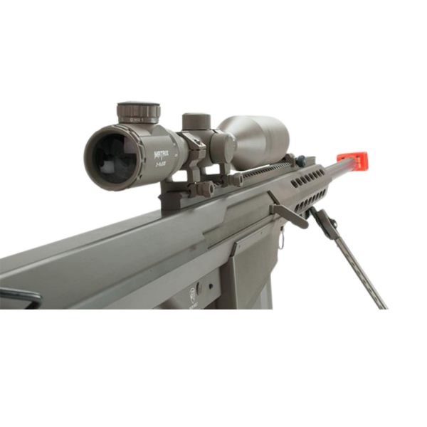 BARRETT Lisanslı M82A1 DE Long AEG Airsoft Sniper Rifle DARK EARTH 6mmProShop