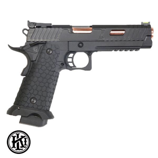 KLI HI-CAPA JW3 5.1 BABAYAGA CO2 BLOWBACK HAVALI TABANCA - ÇELİK BB - SİYAH