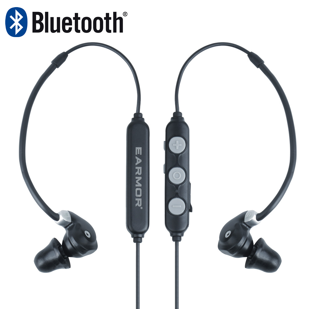 EARMOR M200T BLACK BOYUN ASKILI Kablosuz Bluetooth Atış Kulaklığı Kulak Koruma Siyah