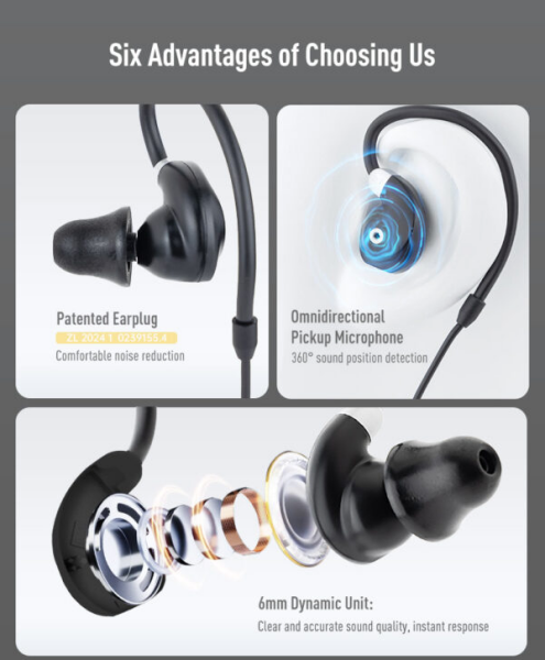 EARMOR M200T BLACK BOYUN ASKILI Kablosuz Bluetooth Atış Kulaklığı Kulak Koruma Siyah