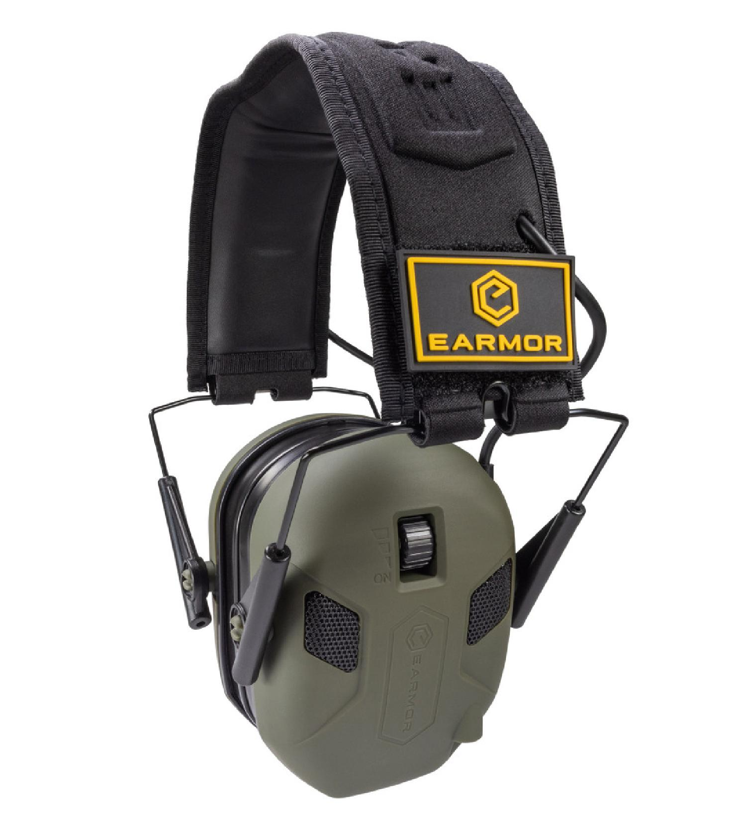 EARMOR M300X 4MIC JEL Haki Elektronik Atış Kulaklığı