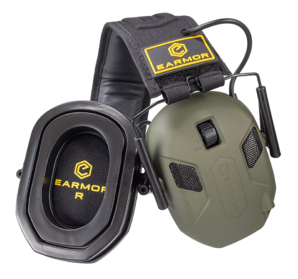 EARMOR M300X 4MIC JEL Haki Elektronik Atış Kulaklığı