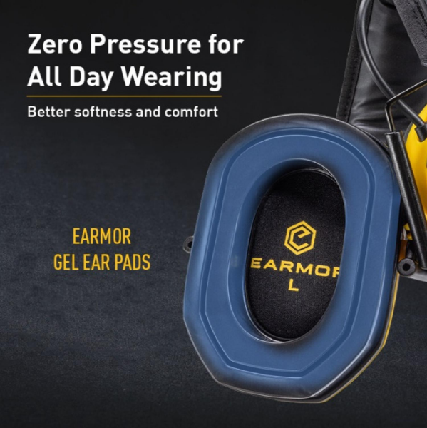 EARMOR M300X 4MIC JEL Haki Elektronik Atış Kulaklığı