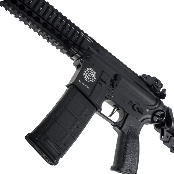 Delta Armory Grand Power AR15 MK18 ALPHA Siyah AEG Airsoft Tüfek / Pil Şarj Setli