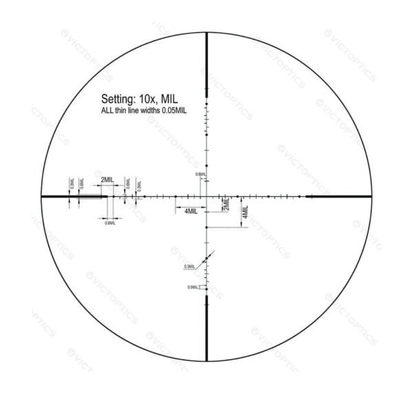Victoptics S4 6-24x50 SFP Tüfek Dürbünü OPSL-17