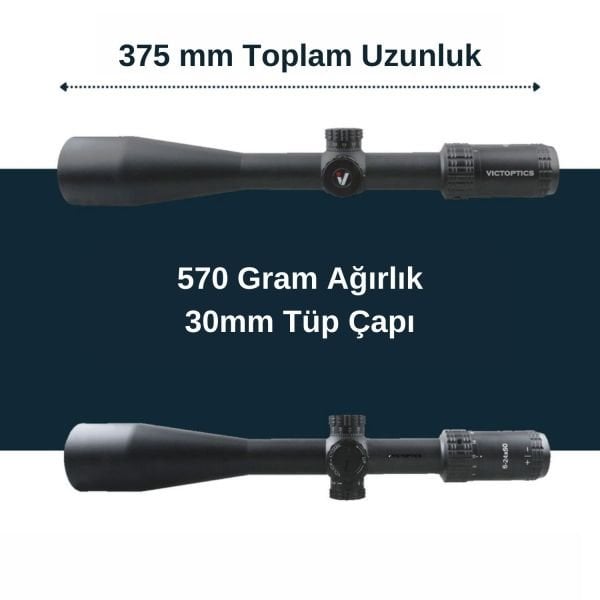 Victoptics S4 6-24x50 SFP Tüfek Dürbünü OPSL-17