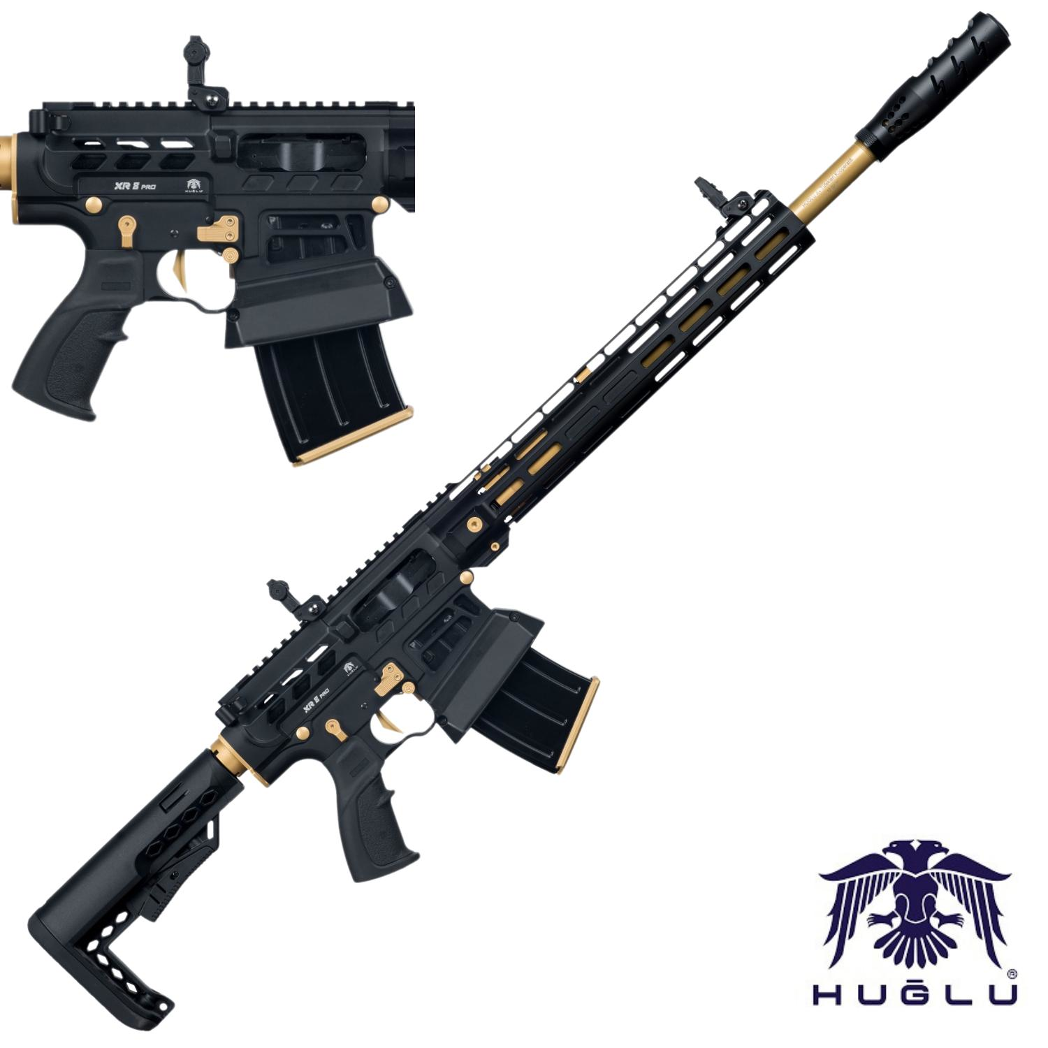 HUĞLU XR8 PRO 12 CAL.OTO.ŞARJÖRLÜ GOLD YİVSİZ AV TÜFEĞİ