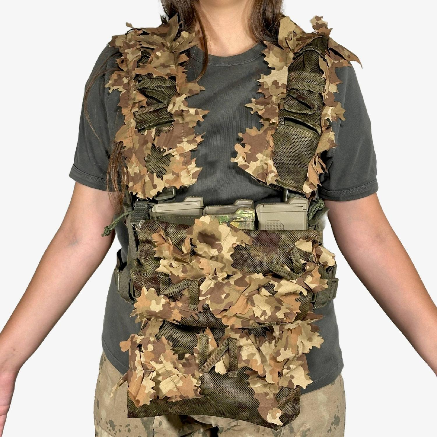 KMCS Taktik Kamuflaj Şarjör Cebi Chest Rig Cover - Next Gen Brown