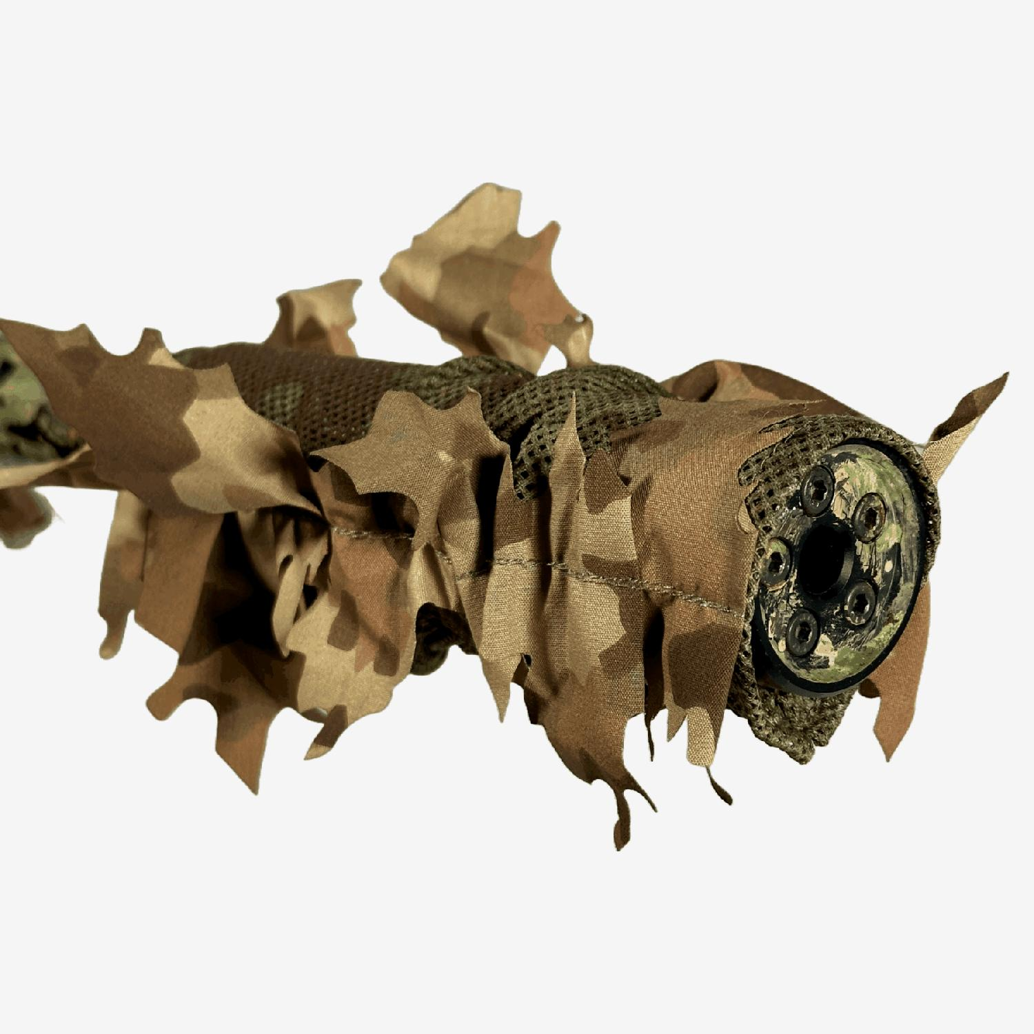 KMCS Suppressor Cover 3D Yapraklı Susturucu Kamuflaj Kılıfı - Next Gen Brown