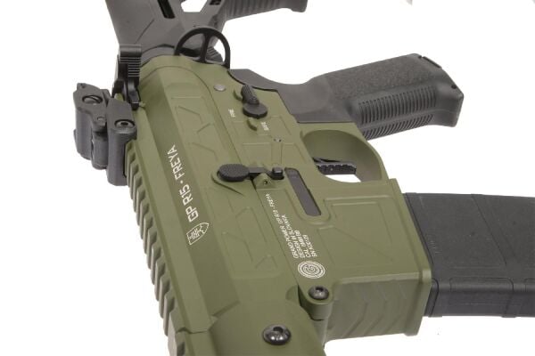 Delta Armory FREYA R15 SKELETON 10'' FULL METAL OLIVE AEG Airsoft Tüfek