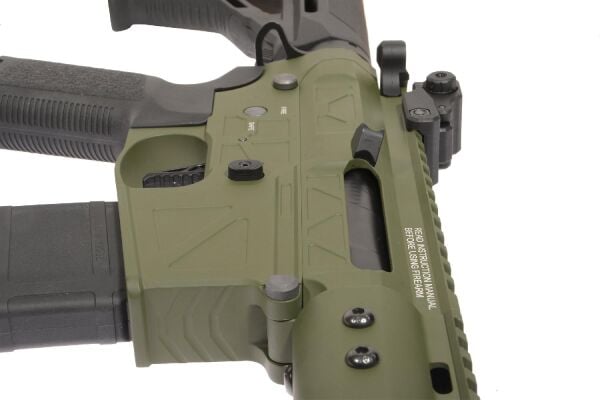 Delta Armory FREYA R15 SKELETON 10'' FULL METAL OLIVE AEG Airsoft Tüfek