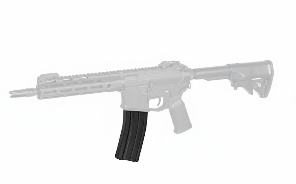 BattleAxe 200BB METAL MidCap ŞARJÖR Siyah Airsoft M4 AR15 Tüfek için
