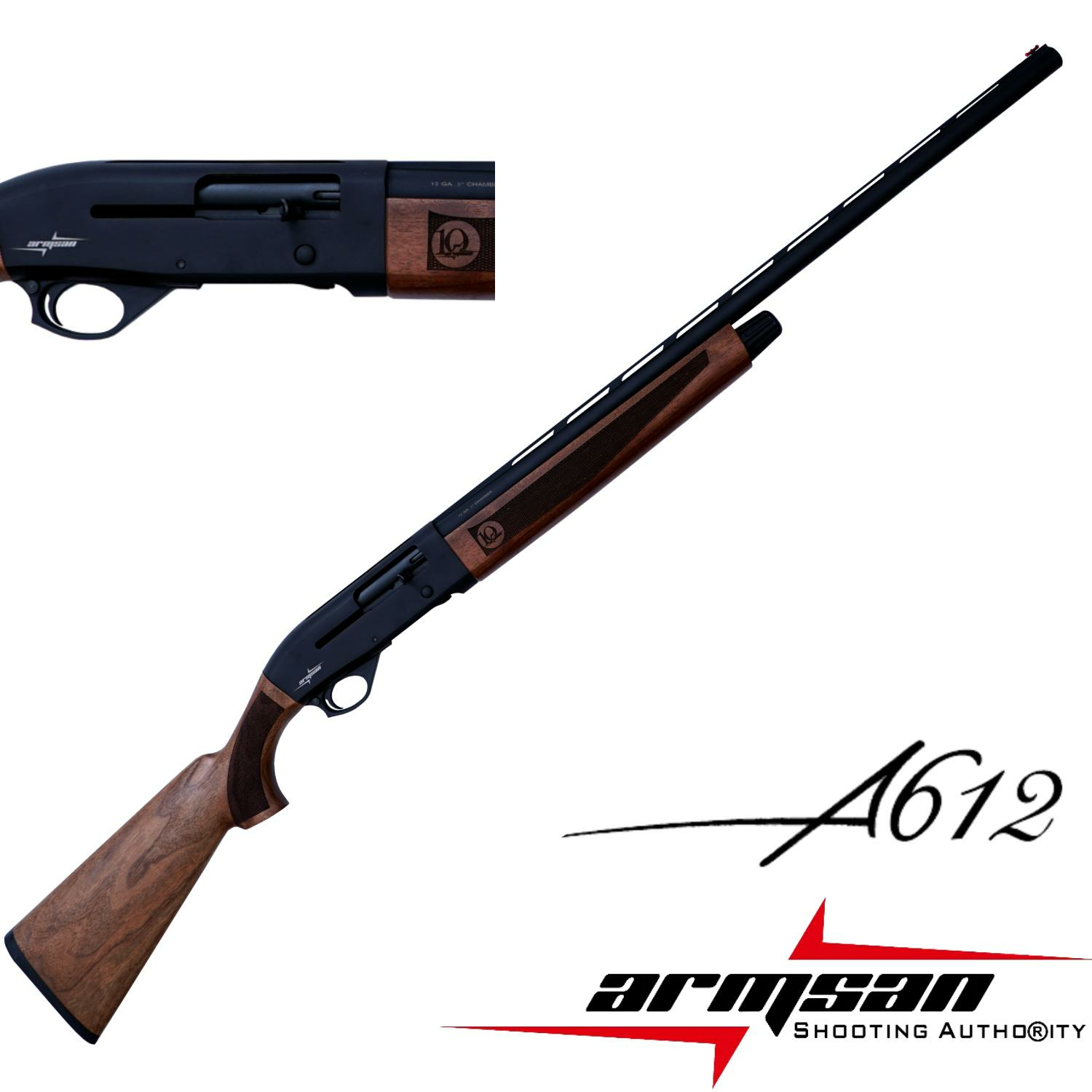 ARMSAN A612W 10.YIL FONEX SIYAH SLUG Y.OTO YİVSİZ TÜFEK 12CAL 61CM