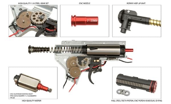 Double Bell HK416 M416 AEG Airsoft Tüfek Siyah BY-812