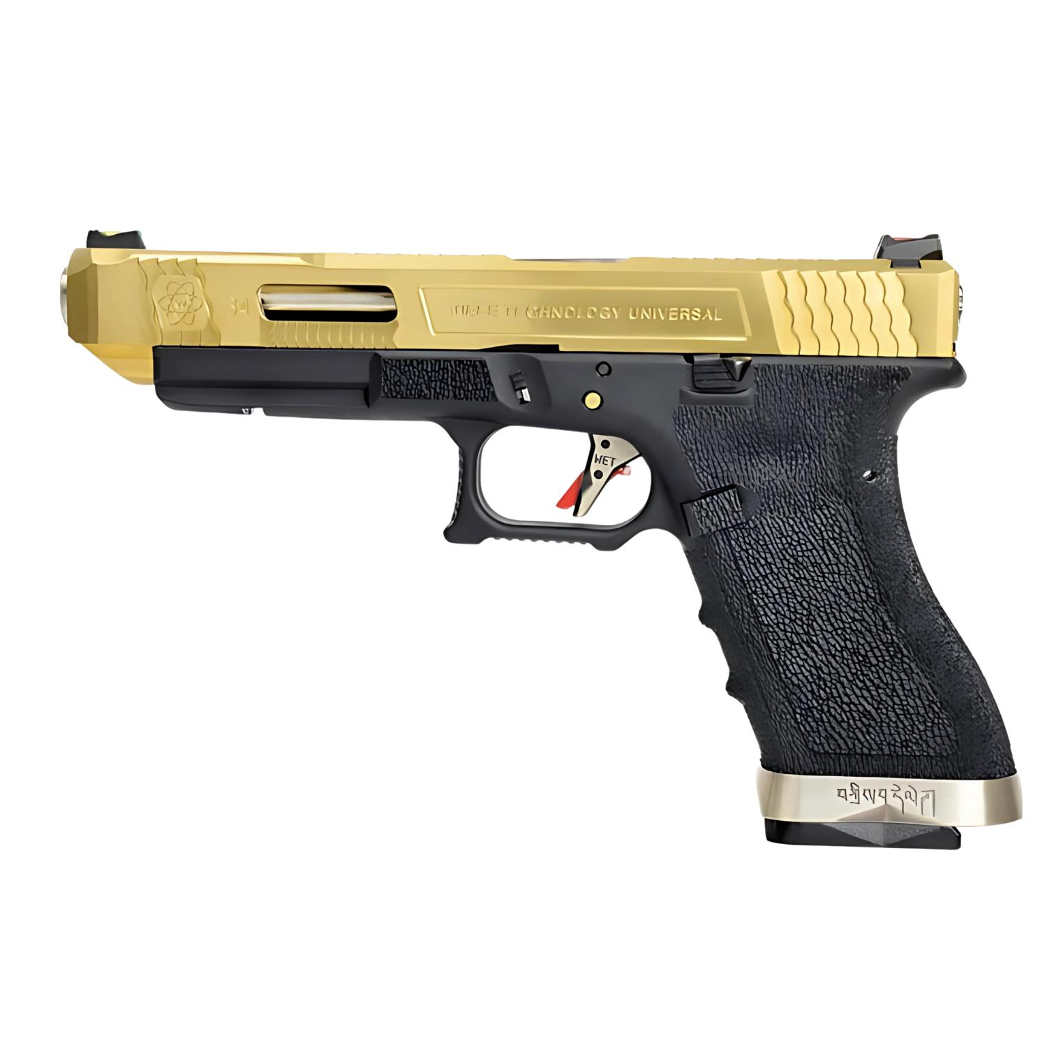 WE GLOCK G34 TITANIUM GOLD GBB AIRSOFT TABANCA (WE-G008WET-TG)