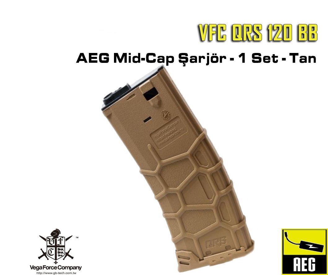 VFC QRS 120 BB AEG Mid-Cap Şarjör Çöl Rengi