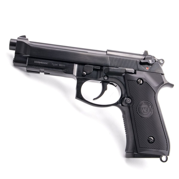 WE BERETTA M9A1 RAIL SIYAH Full AUTO GBB AIRSOFT TABANCA (WE-M012BOX-BK)