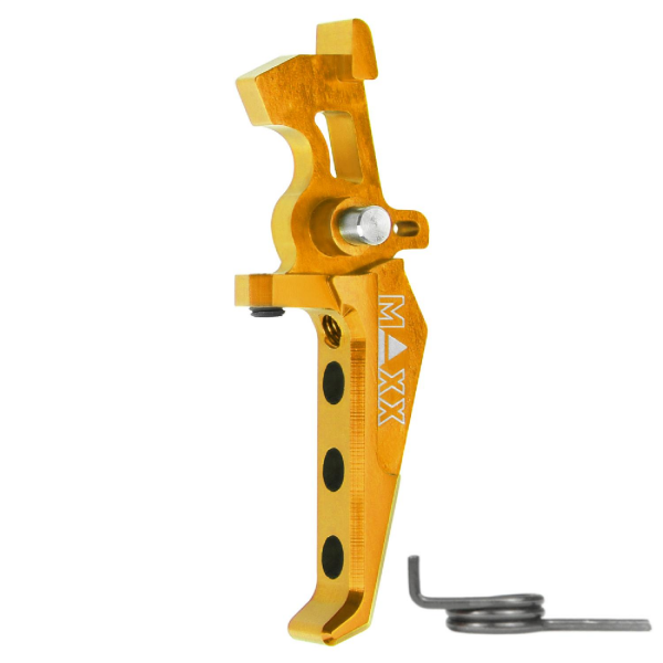 MAXX CNC Aluminum Advanced Speed Trigger (Style E) (DARK EARTH) SARI TETIK MX-TRG002SEG
