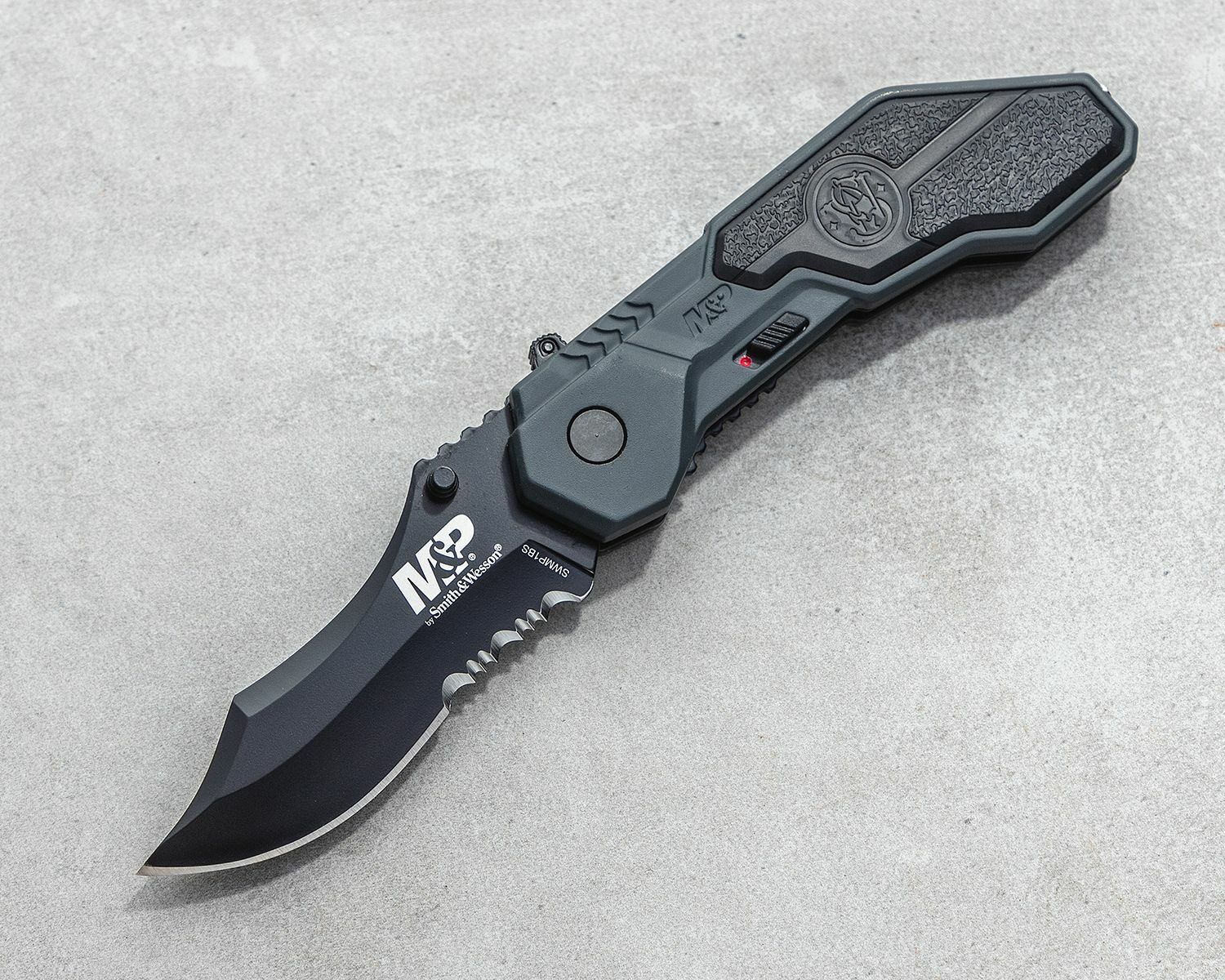 Smith & Wesson® M&P MAGIC® Assisted Flipper 2.9'' Black Liner Lock Combo Bıçak SWMP1BS
