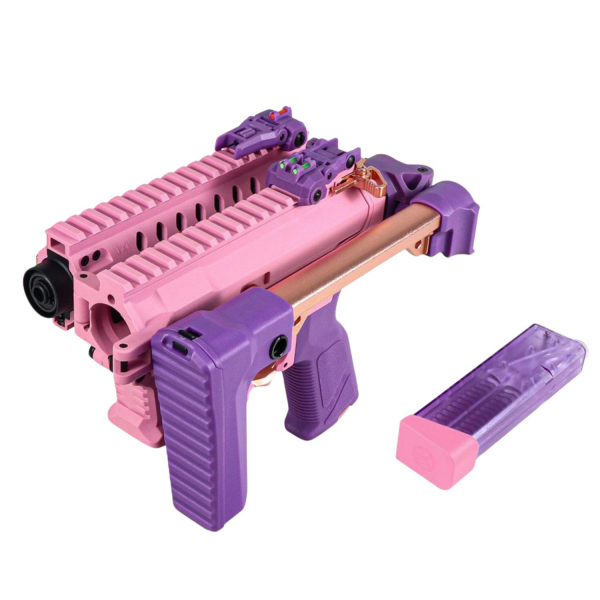GuayGuay FAR9 MACARON PINK Rapid Folding PCC AEG Airsoft Tüfek G&G (FAR-9MM-PIK-PBB-NCM)