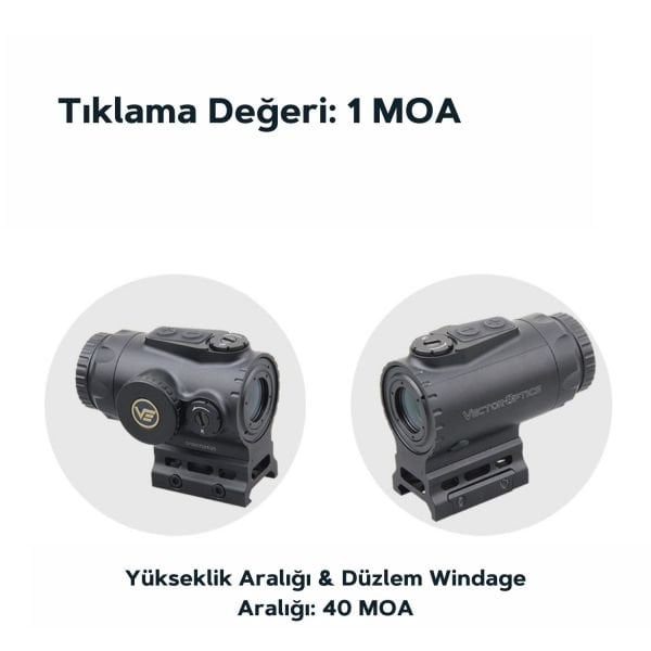 Paragon 1x16 Micro Prism Tüfek Dürbünü