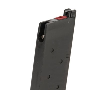 AW COLT 1911 Compact Tek Sıra Kısa Tip 13BB KAPASITE Airsoft GBB Şarjör - Siyah