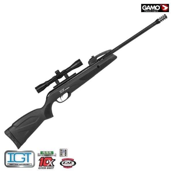 GAMO QUIKER IGT10 (4X32) Şarjörlü 5,5mm HAVALI TÜFEK 0,22cal Airgun 6110037155-QIGT