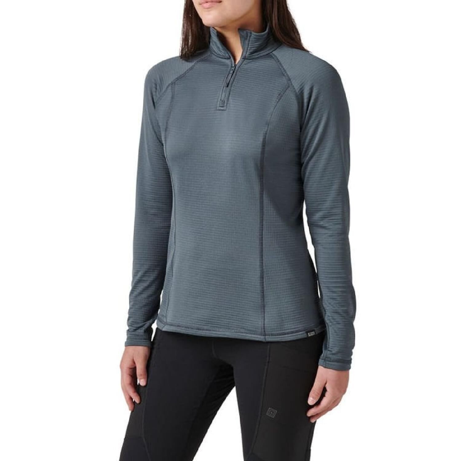 5.11 STRATOS 1/4 ZIP TURBULENCE GRI BAYAN SHIRT