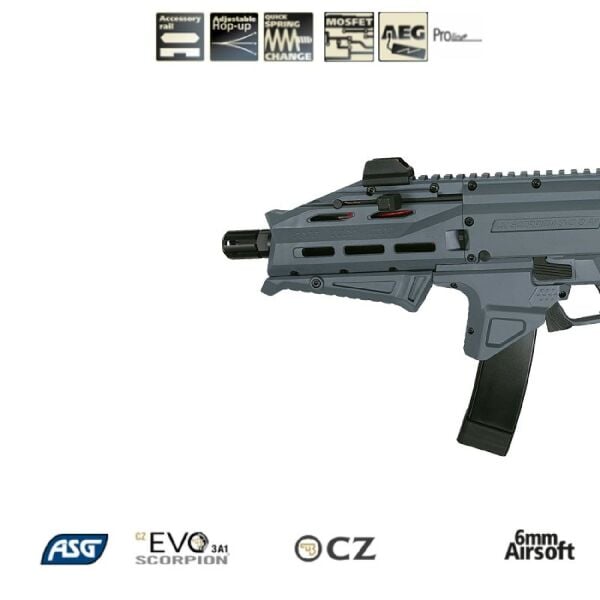 ASG CZ Scorpion EVO 3 ATEK Gri Dual Tone AEG Airsoft Tüfek