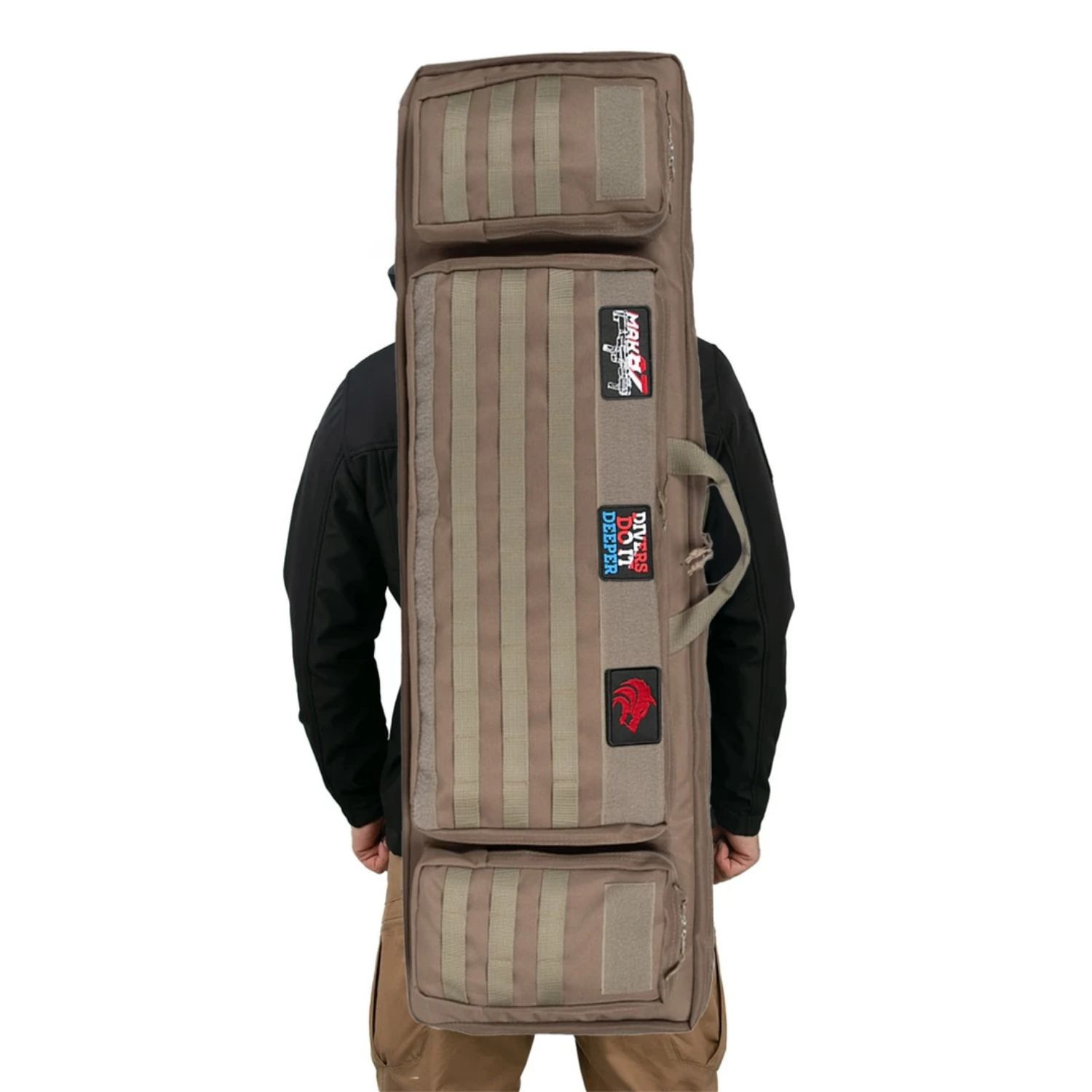 MAK87 Çift Tüfek Taşıma Çantası Pro Model Gen2 Tan