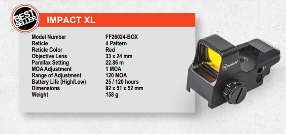 Firefield Impact XL Reflex Sight REDDOT Nişangah FF26024