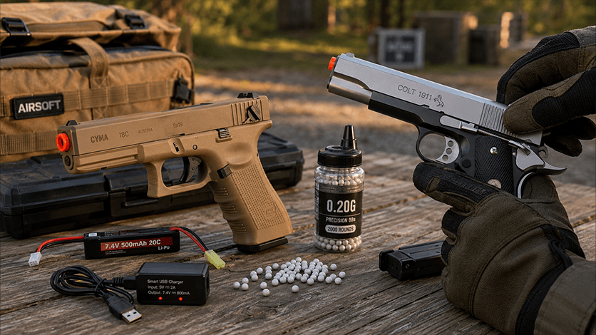 AEP ve Yaylı Airsoft Tabanca Sistemleri