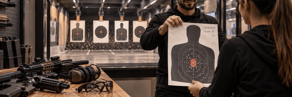 Airsoft poligon kağıt hedef örnekleri