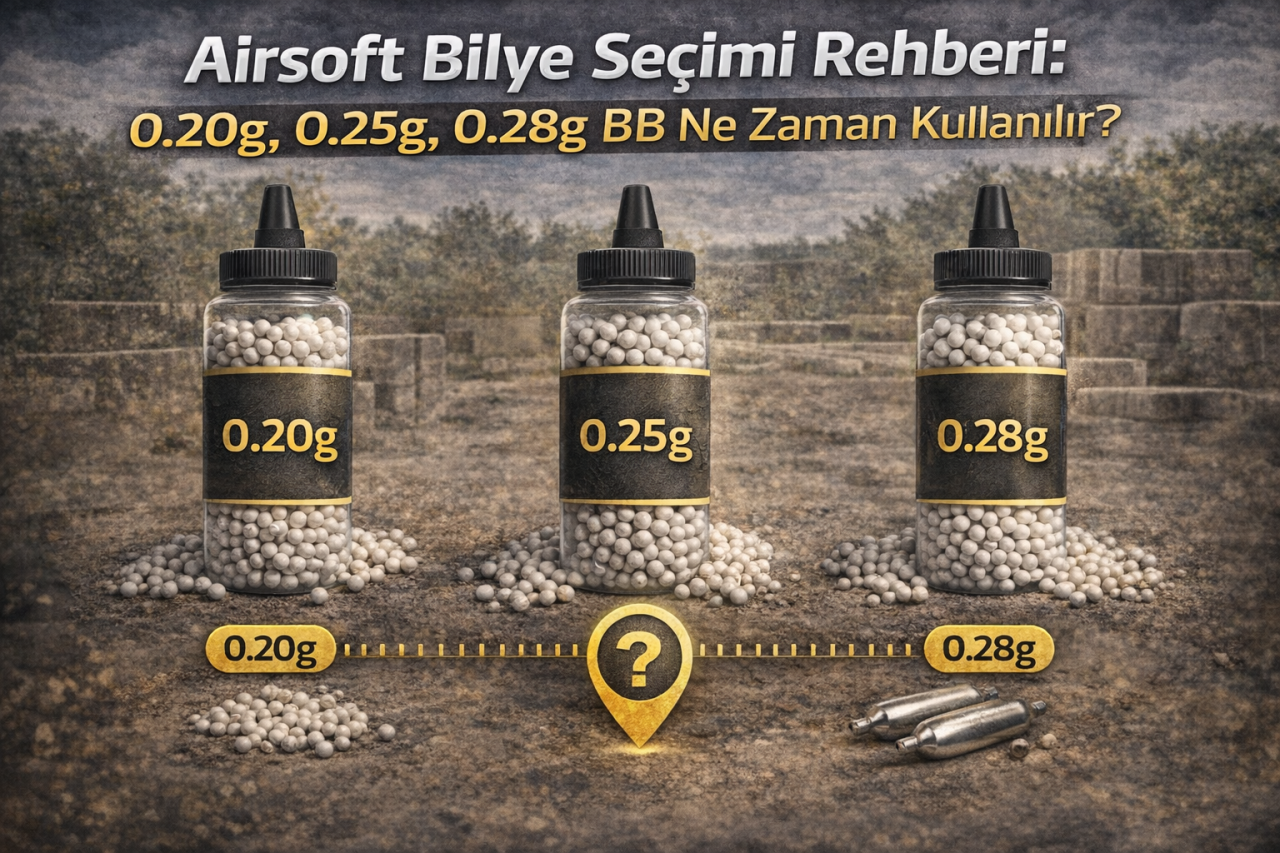 Airsoft Bilye Seçimi Rehberi: 0.20g, 0.25g, 0.28g BB Ne Zaman Kullanılır?