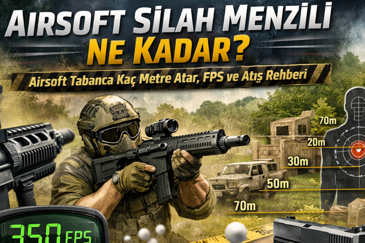 Airsoft Silah Menzili Ne Kadar? Airsoft Tabanca Kaç Metre Atar, FPS ve Atış Rehberi