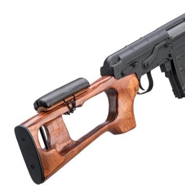 A&K SVD Dragunov Bolt Action Airsoft Spring Sniper Tüfek (Gerçek Ağaç / 500 FPS)