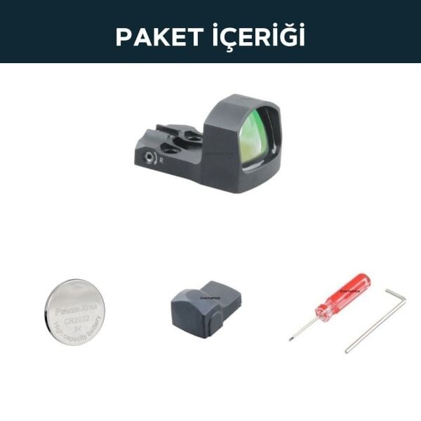 Vector Optics Frenzy-S 1x17x24 5MOA Auto ON/OFF Green Dot Nişangah