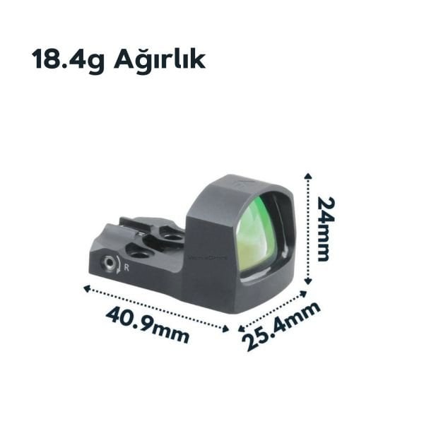 Vector Optics Frenzy-S 1x17x24 GREEN MIC 5MOA YEŞİL RedDot Nişangah SCRD-G43